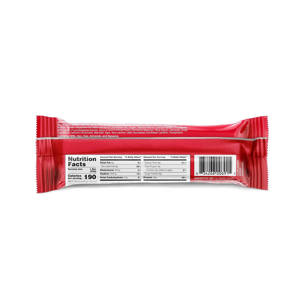 BSN Protein Crisp Bar, 20g Protein, Chocolate Crunch, 12 Count | Whey Protein Crisp Bar, Low Sugar and Gluten Free with a Crunchy Texture for On-the-Go Snacking, 12 Count