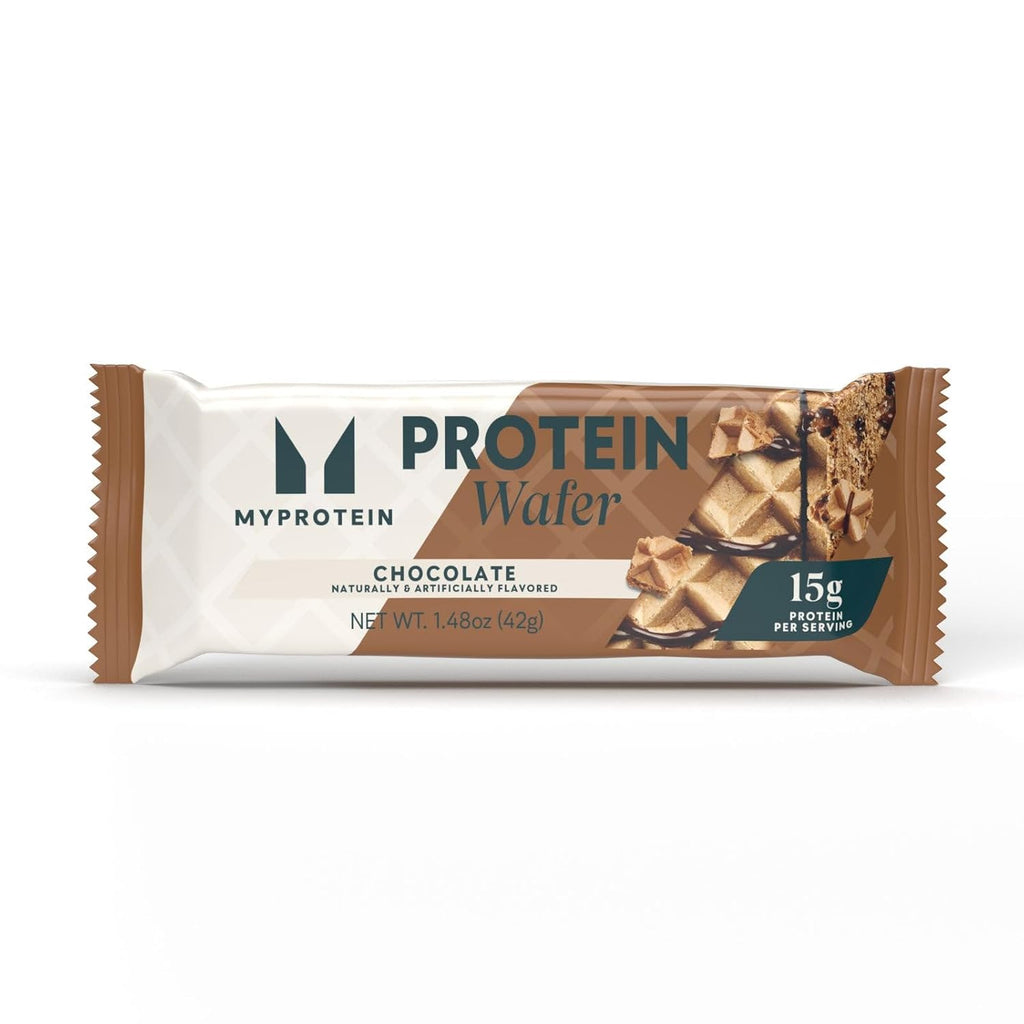 Myprotein Crispy Protein Wafers | 15g Protein | Box of 10 | Chocolate | High Protein Snack Bar | Milk & Whey Isolate | Low Sugar